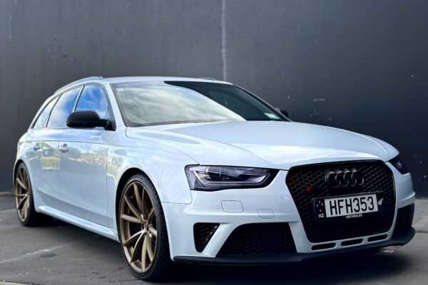 Audi RS4 available for rent at PHAT Rentals, SUV rental company based in Christchurch New Zealand