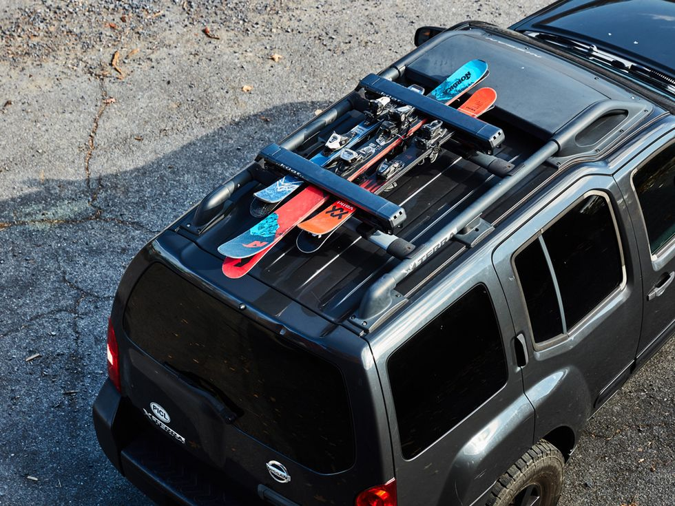 Nissan X-Trail with ski rack for hire in Christchurch, Canterbury, NZ