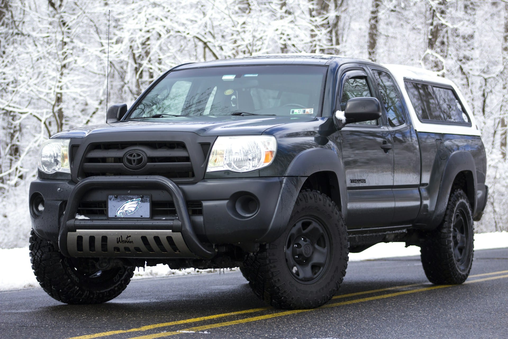 Toyota Hilux in the snow, 4WD rental and ute for hire in Christchurch, NZ